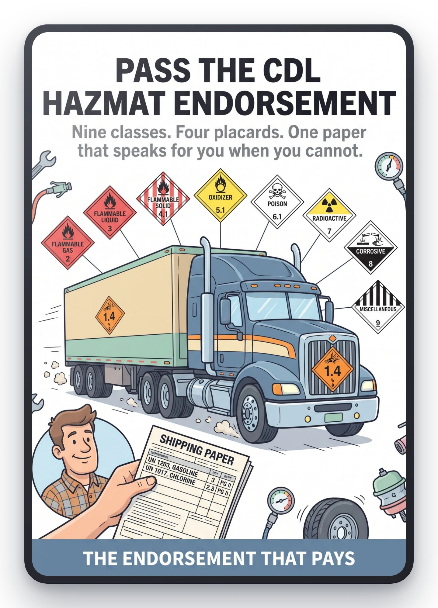 Pass the CDL Hazmat Endorsement